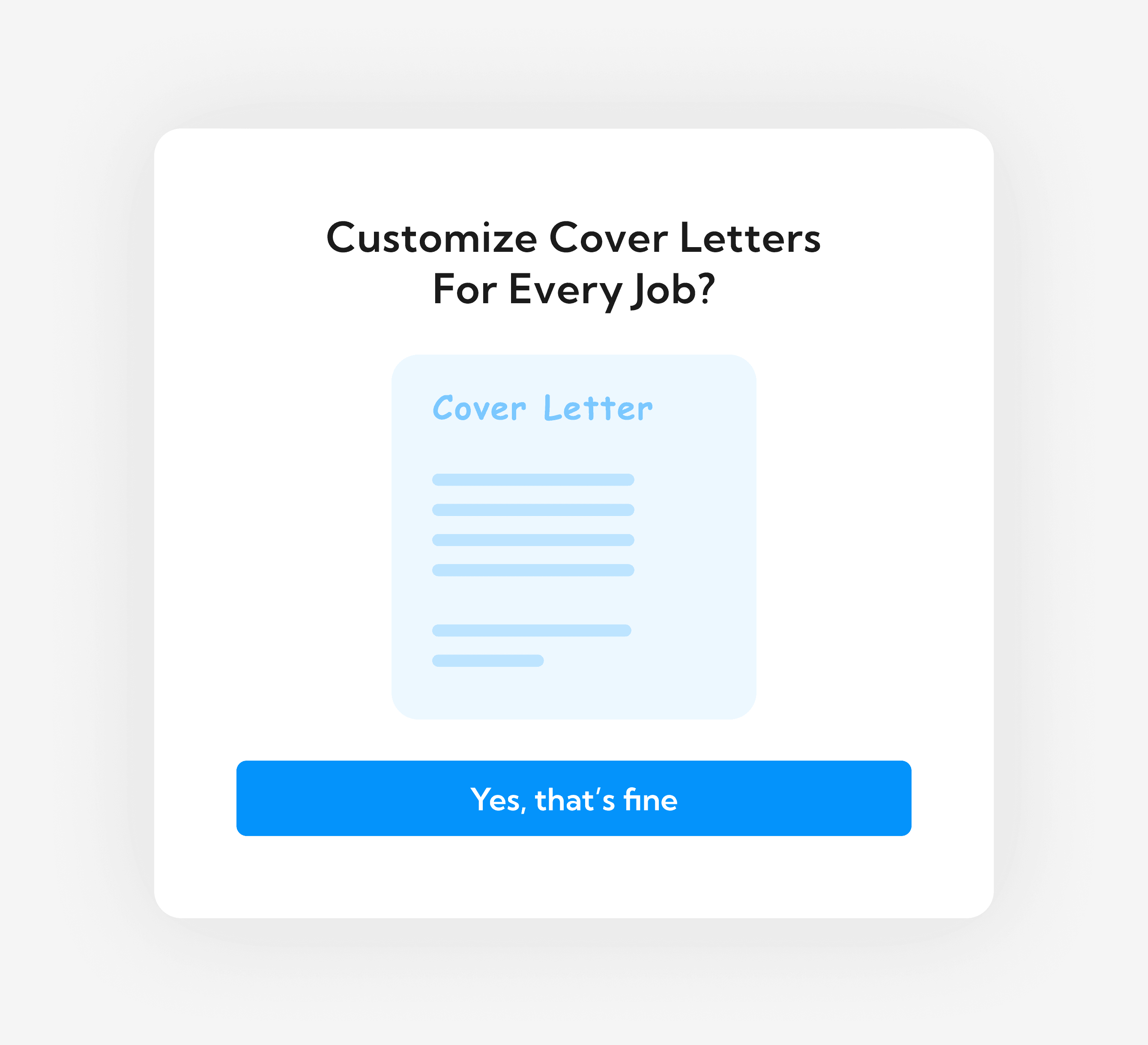 Cover Letters