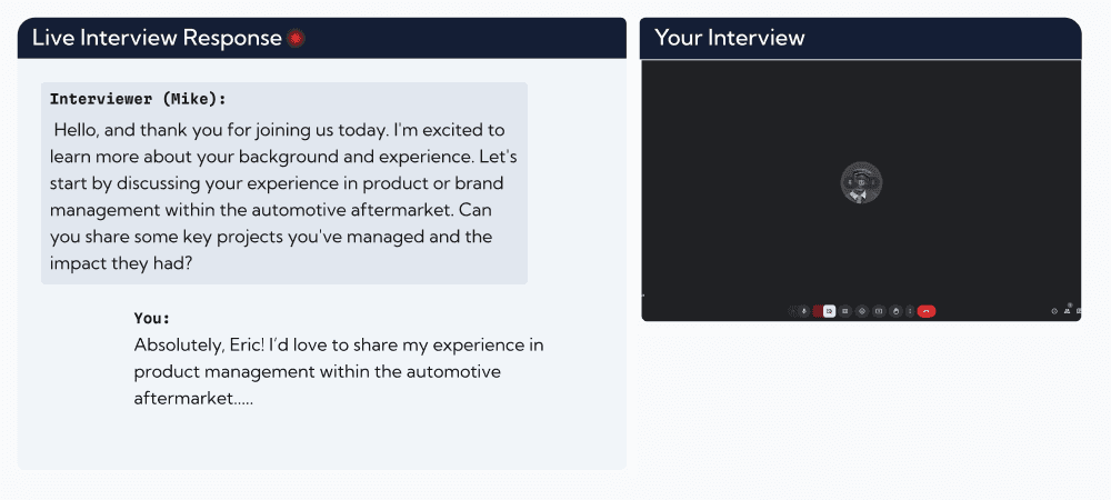 Stay Supported in Live Interviews